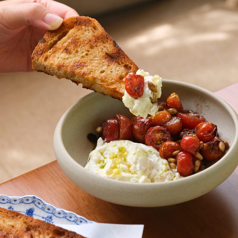 Burrata with Roasted Tomatoes